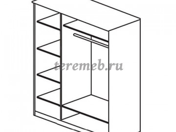 Шкаф 3-х дверный с ящиками Лотос 8.032, цена 19800 руб. - фото товара, ракурс 2