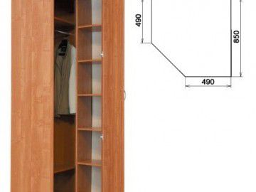 Шкаф угловой Гарун 400 с зеркалом, цена 17250 руб. - фото товара, ракурс 2