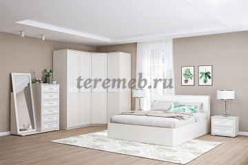 Шкаф угловой Кэт-4 (бодега светлый/кайман белый), Артикул ШР-1223, Размеры (ДхГхВ): (919х919) х 585 х 2200 мм