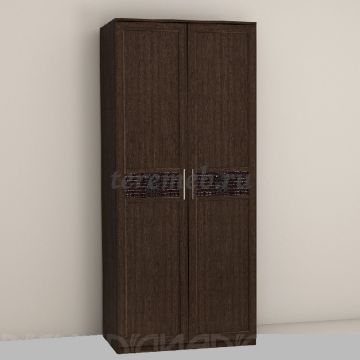 Шкаф 2-х дверный Кэт-4 (венге/кайман коричневый) - фото товара, ракурс 1