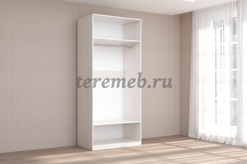 Шкаф 2-х дверный Кэт-4 с зеркалами (бодега светлый/кайман белый), цена 16950 руб. - фото товара, ракурс 2