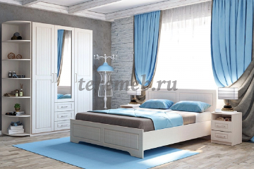 Шкаф 3-х дверный Кэт-6 Кантри, Артикул 7680993, Размеры (ДхГхВ): 1506 х 576 х 2200 мм