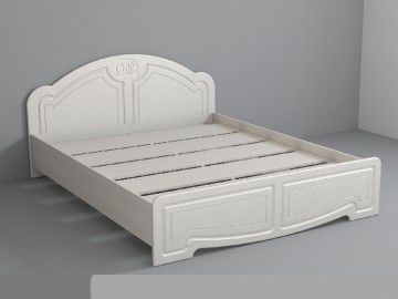 Кровать 1,6 Кэт-6 Классика с настилом низкий щиток, цена 15950 руб. - фото товара, ракурс 2