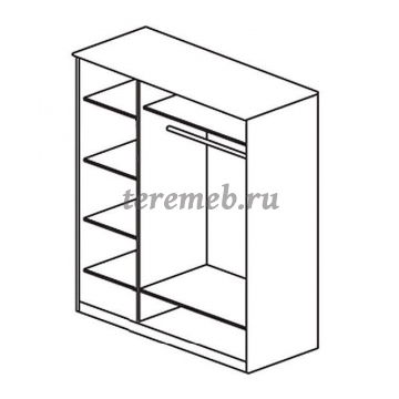 Шкаф 3-х дверный с ящиками Лотос 8.032, цена 22550 руб. - фото товара, ракурс 2