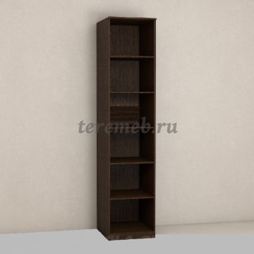 Шкаф 1-дверный Кэт-4 (венге/кайман коричневый), цена 10000 руб. - фото товара, ракурс 2