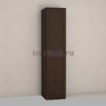 Шкаф 1-дверный Кэт-4 (венге/кайман коричневый) - фото товара, ракурс 1