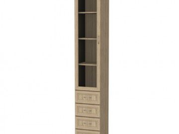 Шкаф для книг Гарун 205, Артикул 2059307, Размеры (ДхГхВ): 375 х 370 х 2216 мм