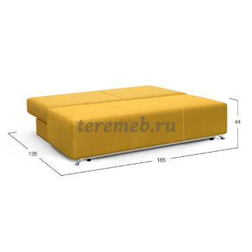 Диван-кровать Лира Лайт, Артикул 2950123, Размеры (ДхГхВ): 1850 х 900 х 700 мм, спальное место:, 1350 х 1850 мм