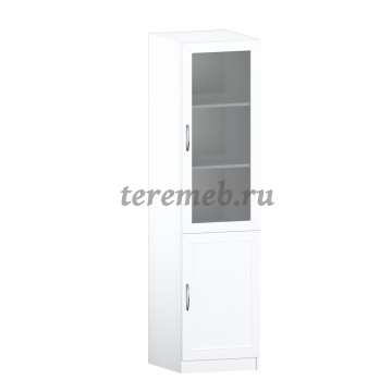 Шкаф-витрина Классика 7.22, Артикул 4040823, Размеры (ДхГхВ): 420 х 380 х 1995 мм