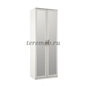 Шкаф 2-х дверный Габриэлла 06.55 с зеркалами (вудлайн кремовый/сандал белый) - фото товара, ракурс 1