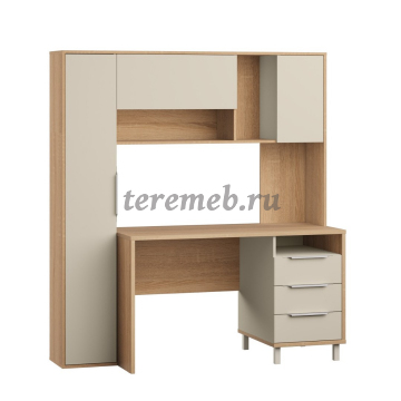 Стол компьютерный Комфорт 12.95 (дуб сонома/сатин) - фото товара, ракурс 1