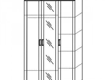 Шкаф 3-х дверный Лотос 8.03z с зеркалом, цена 14550 руб. - фото товара, ракурс 2