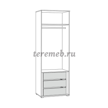 Шкаф 2-х дверный Остин 13.336.02, цена 23450 руб. - фото товара, ракурс 2