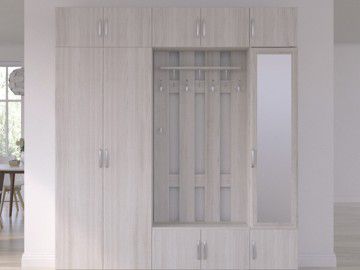Шкаф 1-дверный Лотос 5.018z с зеркалом, Артикул ШР-2359, Размеры (ДхГхВ): 420 х 380 х 1995 мм