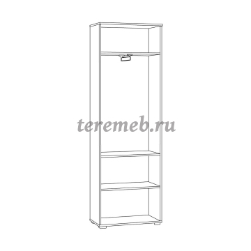 Шкаф 2-х дверный Октава 13.338, цена 12200 руб. - фото товара, ракурс 2