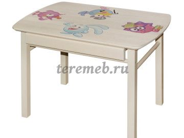 Стол детский прямоугольный с ящиком, цена 2100 руб. - фото товара, ракурс 2