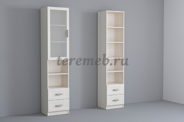 Шкаф 1-дверный со стеклом Колибри Рамка, цена 7400 руб. - фото товара, ракурс 2