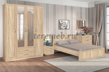 Кровать 1,6 Классика, Артикул 4170423, Размеры (ДхГхВ): 2050 х 1670 х 820 мм, спальное место:, 1600х2000 мм