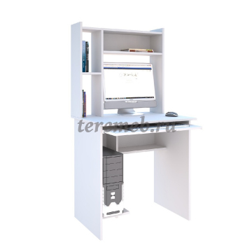 Стол компьютерный КС-31 (белый) - фото товара, ракурс 1