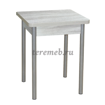 Стол обеденный раскладной Компакт 600х600 (металлик), цена 4000 руб. - фото товара, ракурс 2