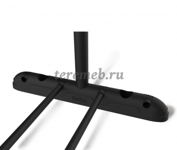 Вешалка гардеробная SHT-WR4340 (чёрный/хром), Артикул ВГ-3613, Размеры (ДхГхВ): 800 х 440 х (845-1615) мм