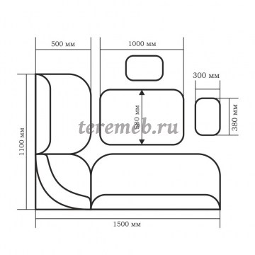 Кухонный уголок ОРХИДЕЯ-ЛЮКС - BIT000030 - фото товара, ракурс 4