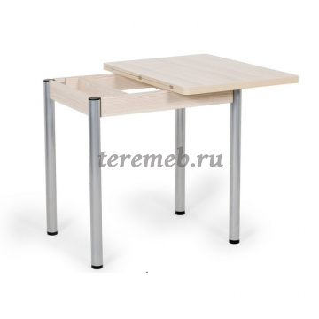 Стол обеденный раскладной ИРИС (ясень шимо светлый), Артикул BIT000368, Размеры (ДхГхВ): в сложенном виде:, 800 х 600 х 750 мм, в разложенном виде:, 1200 х 800 х 750 мм