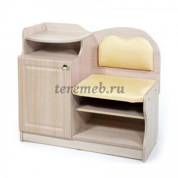 Банкетка №1 (ясень шимо светлый/бежевый №101) - фото товара, ракурс 1