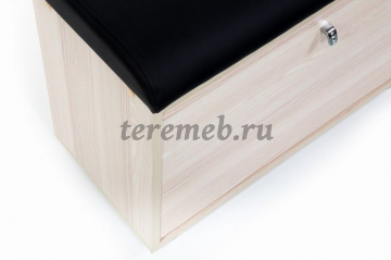 Обувница МС-1 (ясень шимо светлый/черный №118) - фото товара, ракурс 3
