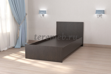 Кровать 0,9 Кэт-7 арт.032 с низким щитом (венге), цена 6000 руб. - фото товара, ракурс 2