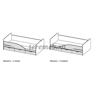 Кровать Бриз-4 МДФ (полосы, белый/ирис), Артикул ДК-4682, Размеры (ДхГхВ): 1642 х 862 х 700 мм, спальное место:, 800 х 1600 мм