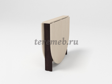 Стол-книжка СтК-12 (венге/дуб молочный), Артикул С-4774, Размеры (ДхГхВ): в сложенном виде:, 864 х 148 х 740 мм, в разложенном виде:, 1532 х 864 х 740 мм
