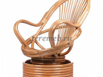 Кресло-качалка Davao с подушкой (золотой мед), цена 18000 руб. - фото товара, ракурс 2