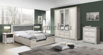 Кровать 1,4 Сохо 32.25-01, Артикул К-599, Размеры (ДхГхВ): 2062 х 1444 х 1000 мм, спальное место:, 1400 х 2000 мм