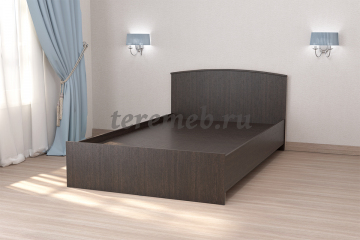 Кровать 1,2 Кэт-7 арт.032 с низким щитом (венге), цена 6500 руб. - фото товара, ракурс 2