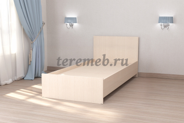 Кровать 0,9 Кэт-7 арт.032 с низким щитом (дуб белфорт), цена 4100 руб. - фото товара, ракурс 2