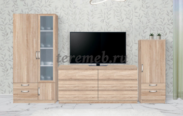 Комод Сонома Б 2.83, Артикул К-916, Размеры (ДхГхВ): 1610 х 385 х 770 мм