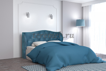 Кровать 1,6 Классика арт.002 М1 (Night blue) - фото товара, ракурс 1