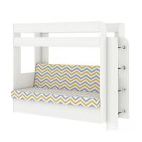 Кровать-диван Карамель 75 (бодега светлый/ткань rikko yellow)