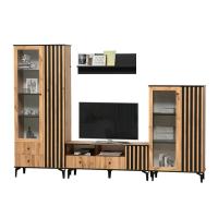 Стенка Либерти 1 (дуб вотан/чёрный)