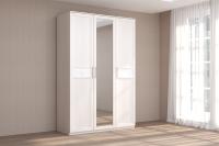 Шкаф 3-х дверный Кэт-4 (бодега светлый/кайман белый)