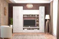 Стенка Аллегро-9 МДФ Ромб вариант 2 (рисунок, без карнизов)