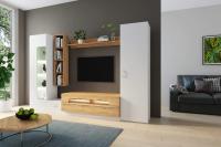 Стенка Лофт-20 (белая аляска/дуб вотан)