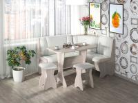 Кухонный уголок ОРХИДЕЯ (ясень шимо светлый/борнео милк)