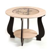 Стол журнальный СЖ-24 с рисунком Р3 (венге/дуб молочный)