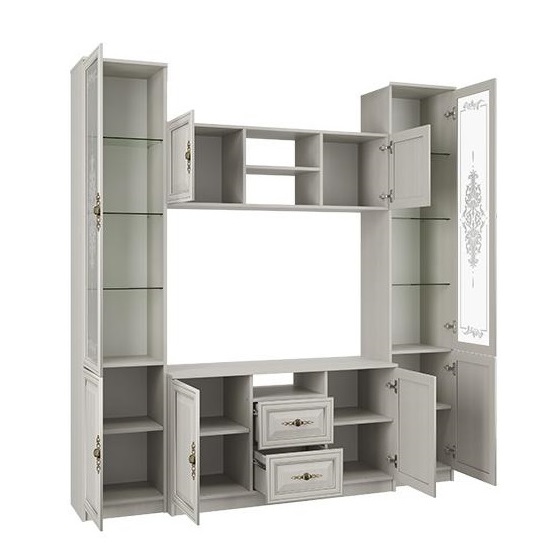 Стенка Габриэлла 06.87 (вудлайн кремовый/сандал белый)