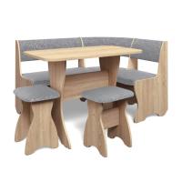 Кухонный уголок ТЮЛЬПАН (дуб сонома/ткань графит)