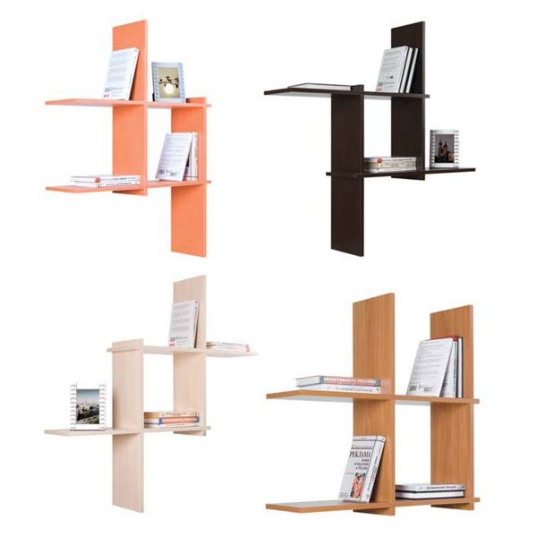 Полка навесная Кубик-3 (дуб беленый)