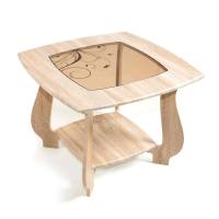 Стол журнальный СЖ-22 с рисунком Р4 (дуб сонома)