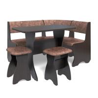 Кухонный уголок ТЮЛЬПАН (венге/ткань коньяк)